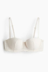 Padded Lace Balconette Bra