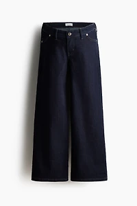 MAMA Wide Low Waist Ankle Jeans