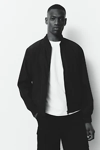 Regular-Fit Lightweight Bomber Jacket