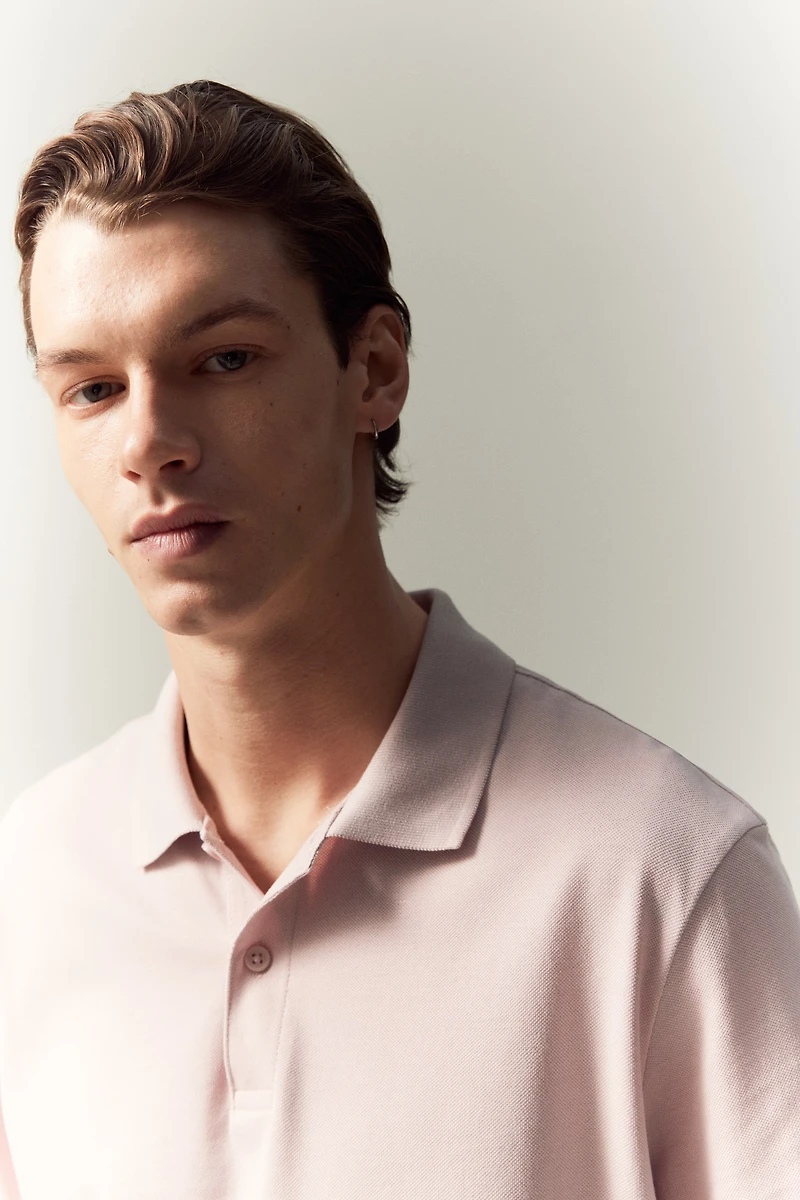 Regular Fit Piqué Polo Shirt