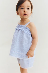 2-Piece Cotton Seersucker Set