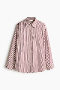 Oversized Dobby-Weave Shirt