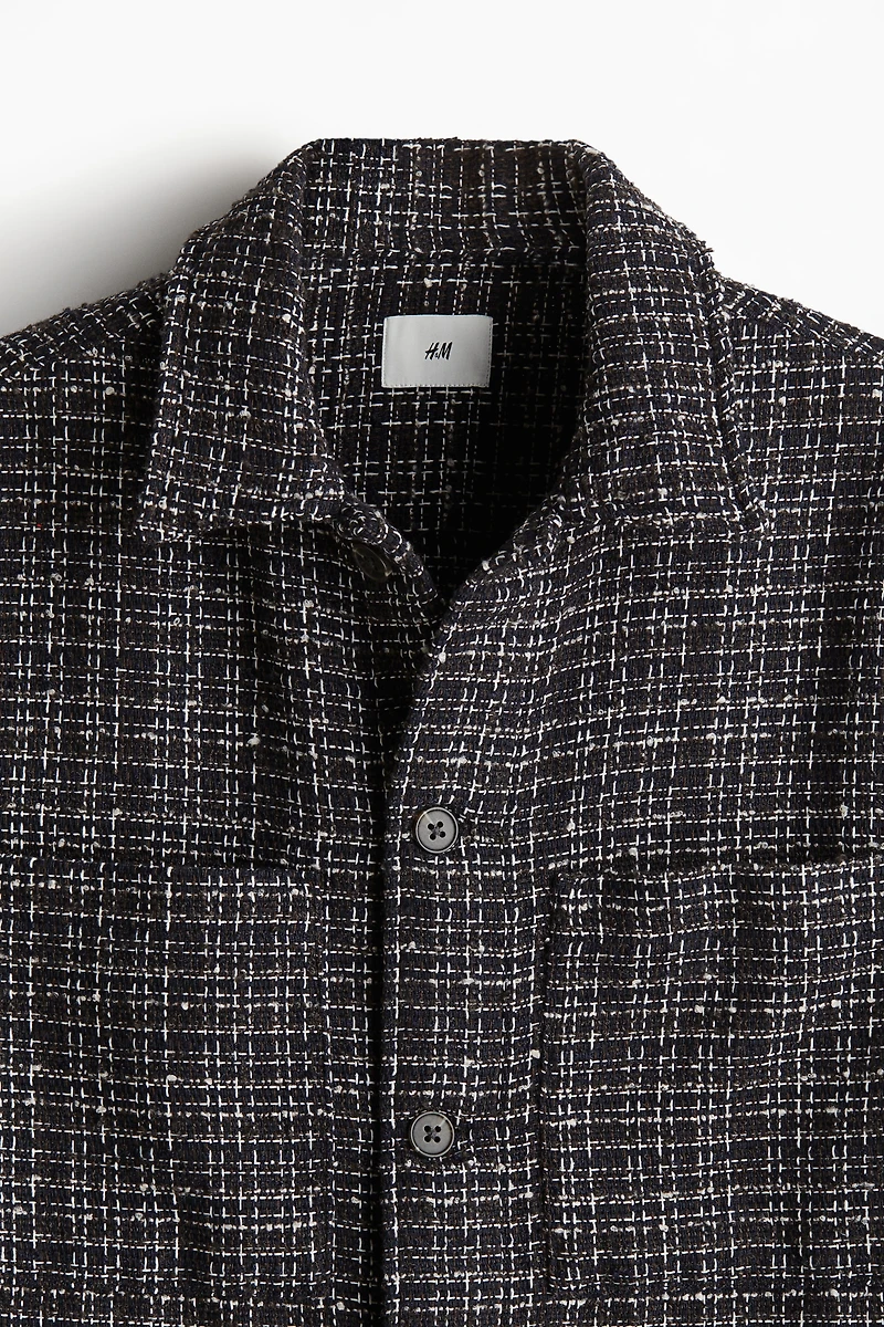 Regular Fit Waffled Overshirt