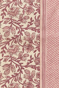 Extra-Long Patterned Cotton-Blend Table Runner