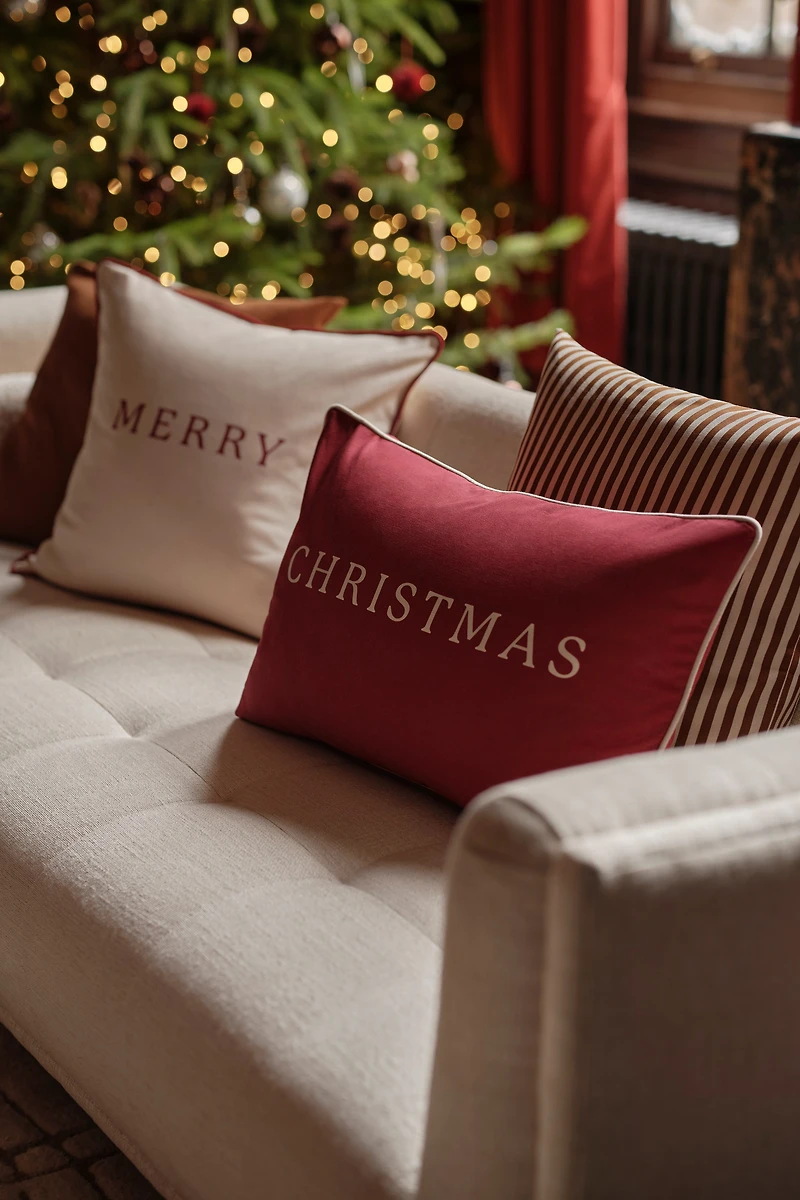 Printed Canvas Cushion Cover