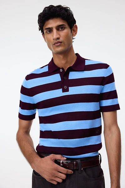 Regular-Fit Knit Polo Shirt