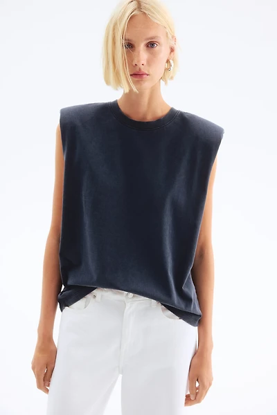 Tank Top with Shoulder Pads