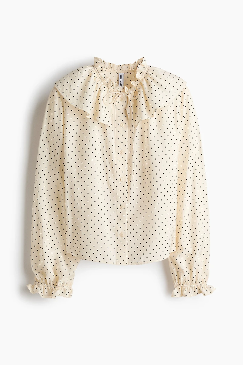 Ruffle-Trimmed Blouse