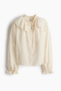 Ruffle-Trimmed Blouse