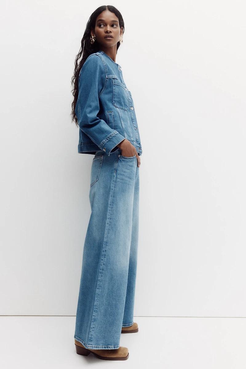 Jean jambes larges taille très haute