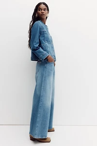 Jean jambes larges taille très haute