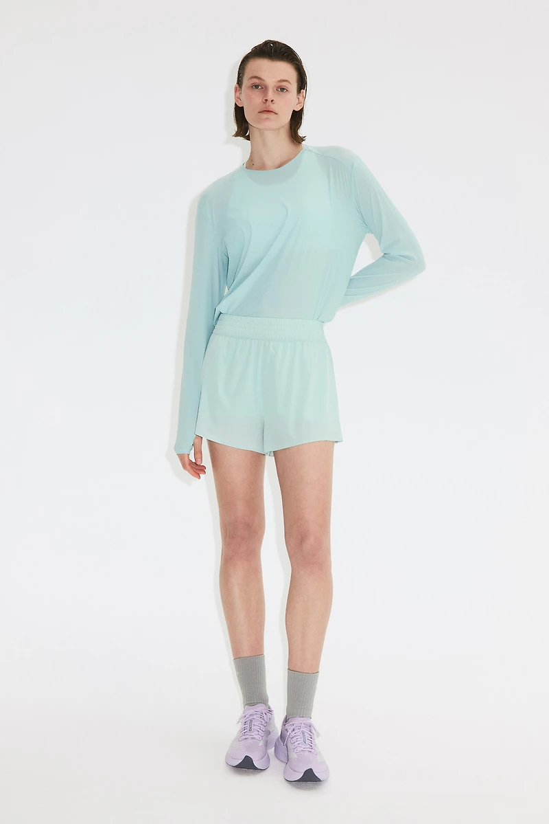 Short de sport double épaisseur