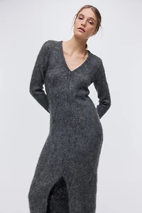Open-Back Mohair-Blend Dress