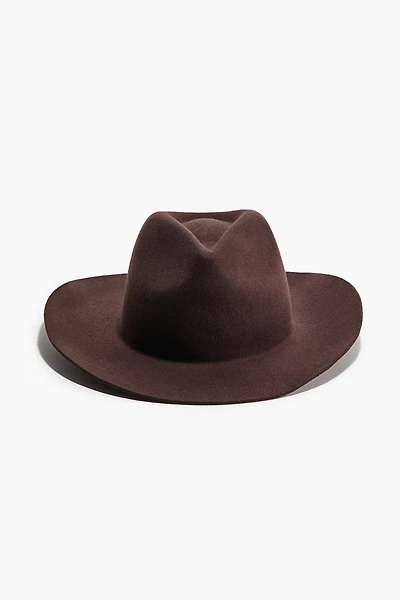 Felted Wool Cowboy Hat