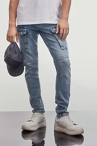 Jean cargo Coupe Amincie