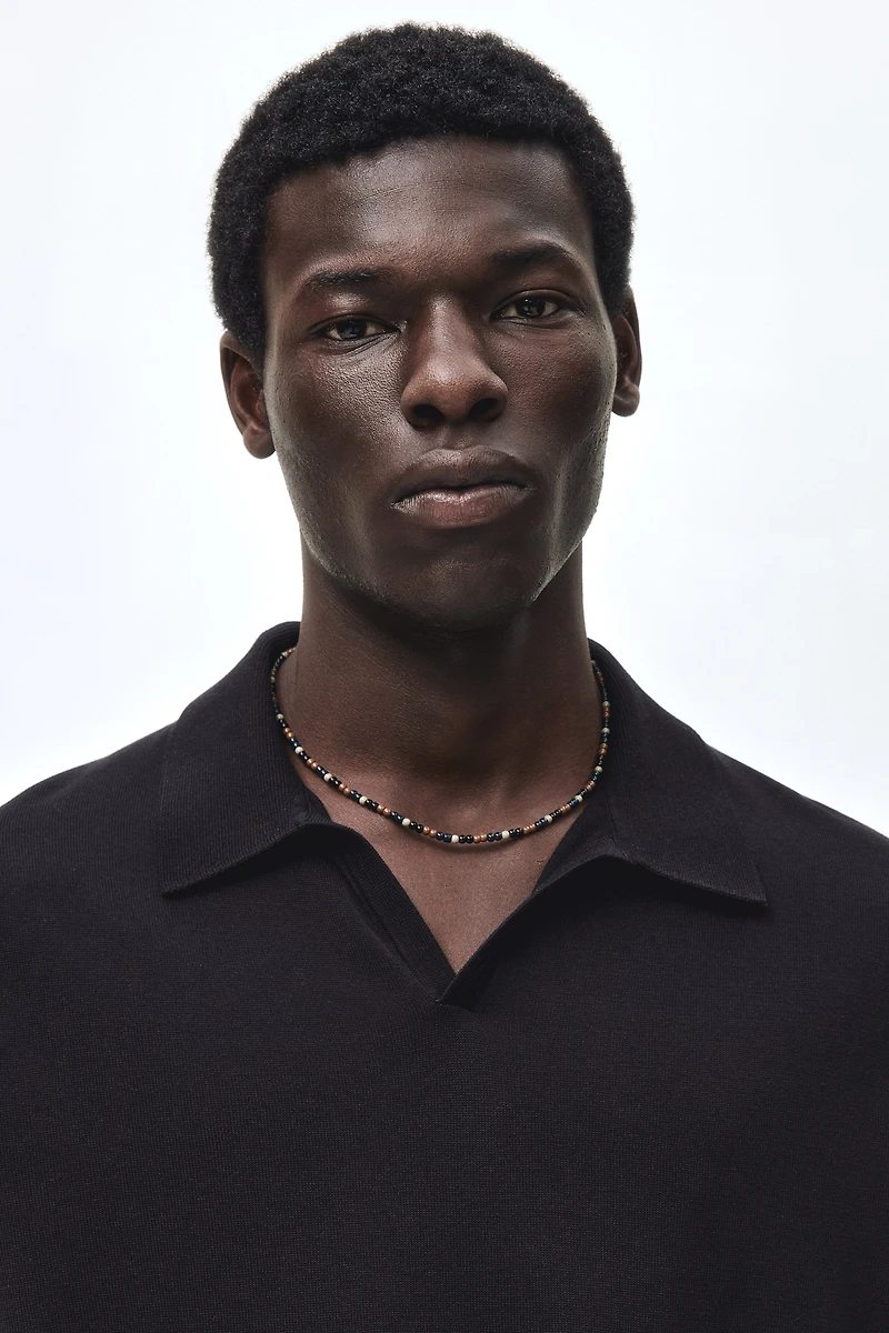 Regular-Fit Silk-Blend Polo Shirt