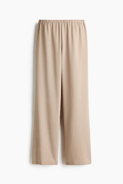 Straight-Leg Crêpe Pants