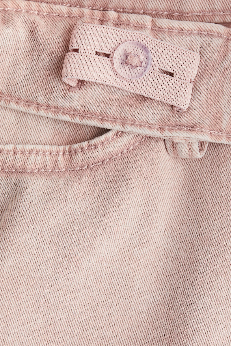 Pantalon à jambes larges en sergé