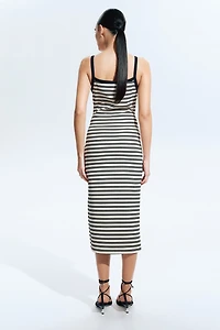Ribbed Sleeveless Dress