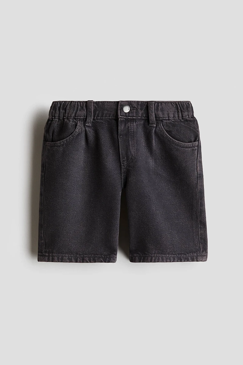 Knee-length Denim Shorts