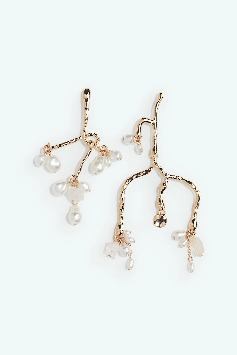 Mismatched Branch-Shaped Earrings