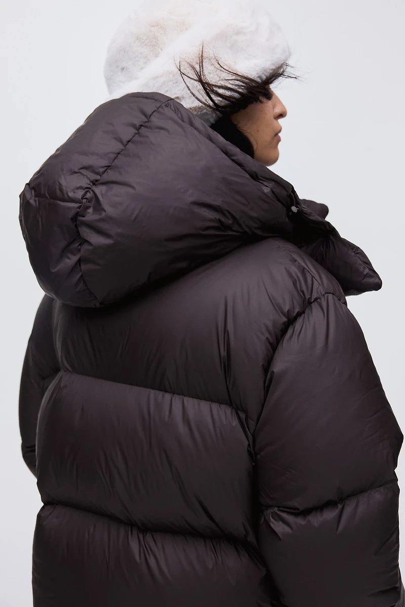 Veste à capuche en duvet