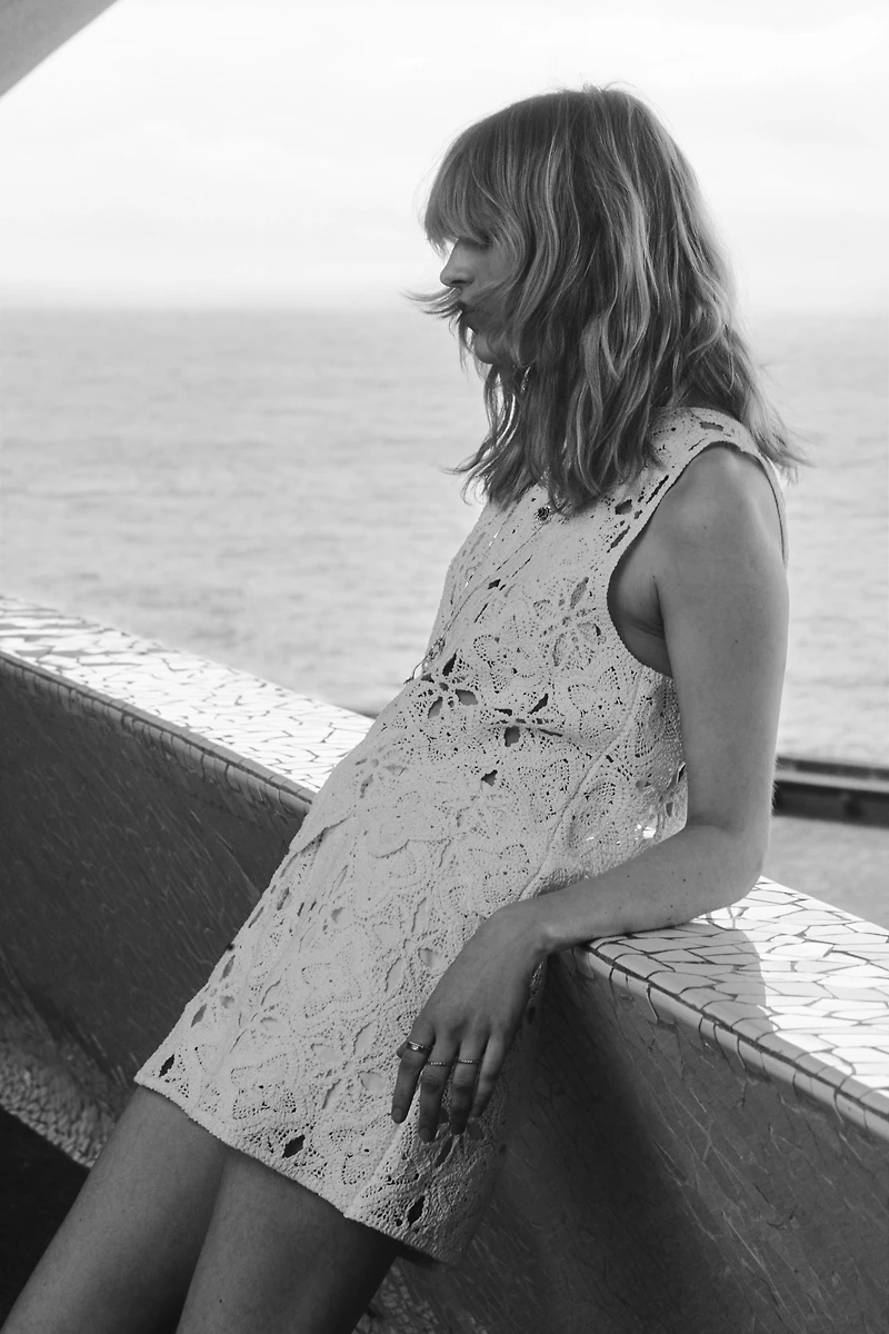 Crochet-Look Top