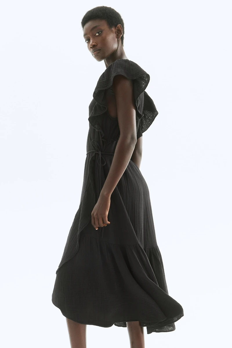Muslin Wrap Dress