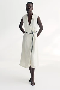 Tie-Belt Wrap Dress