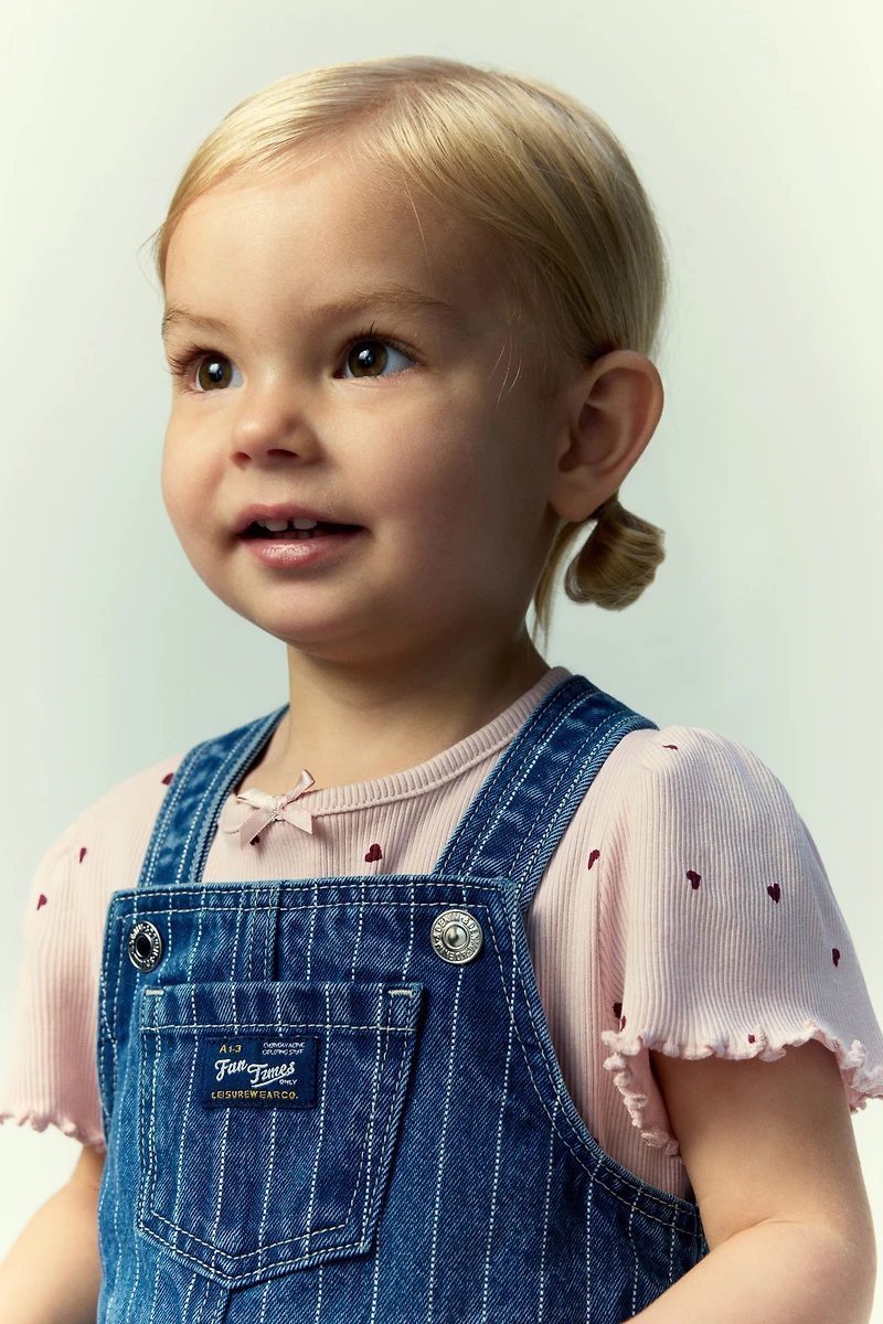 Robe salopette en denim