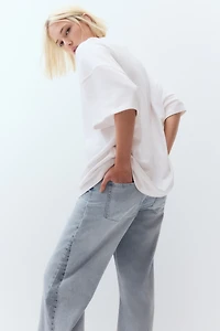 Oversized Short-Sleeved Sweatshirt