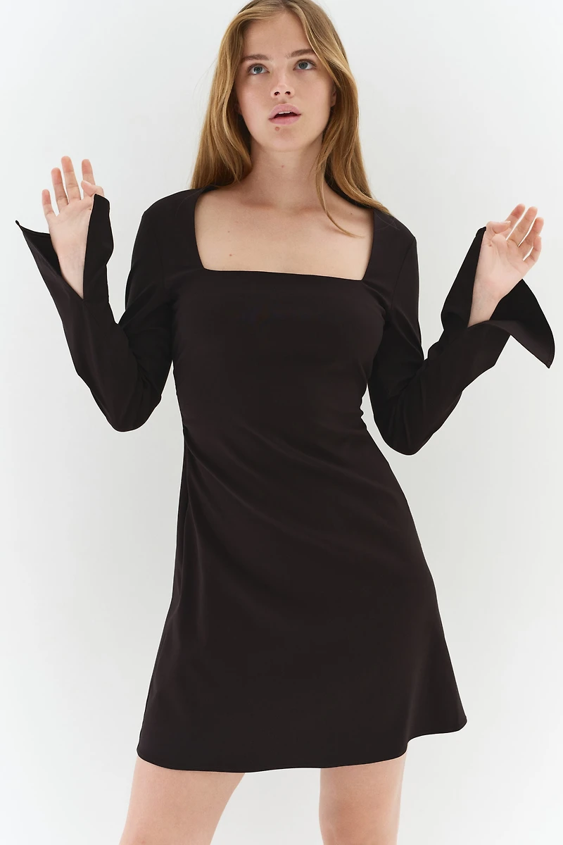 Square-Neckline Dress