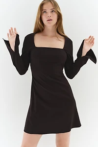 Square-Neckline Dress
