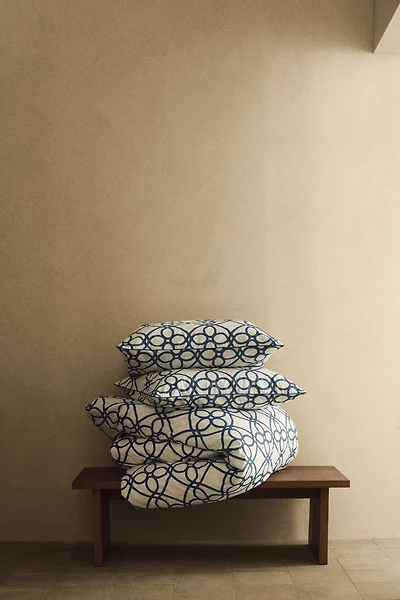 Patterned King/Queen Duvet Cover Set