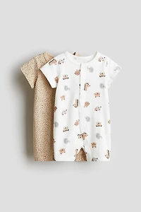 2-pack Cotton Jersey Pajama Jumpsuits