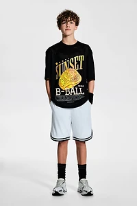 Printed Mesh Sports Shirt with DryMove™