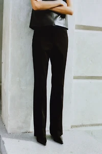 Slit-Hem Pants
