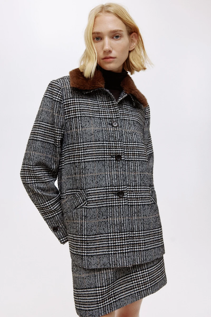 Veste en laine mélangée