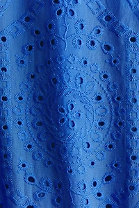 Eyelet-Embroidered Cotton Shirt Dress