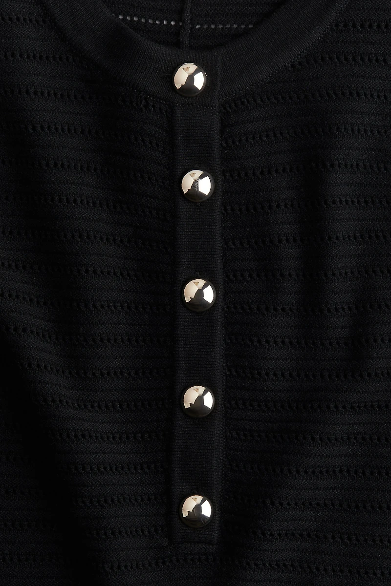 Pointelle-Knit Dress