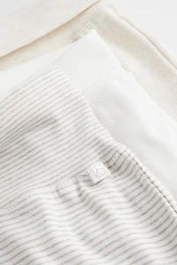 3-pack foldover-waist trousers