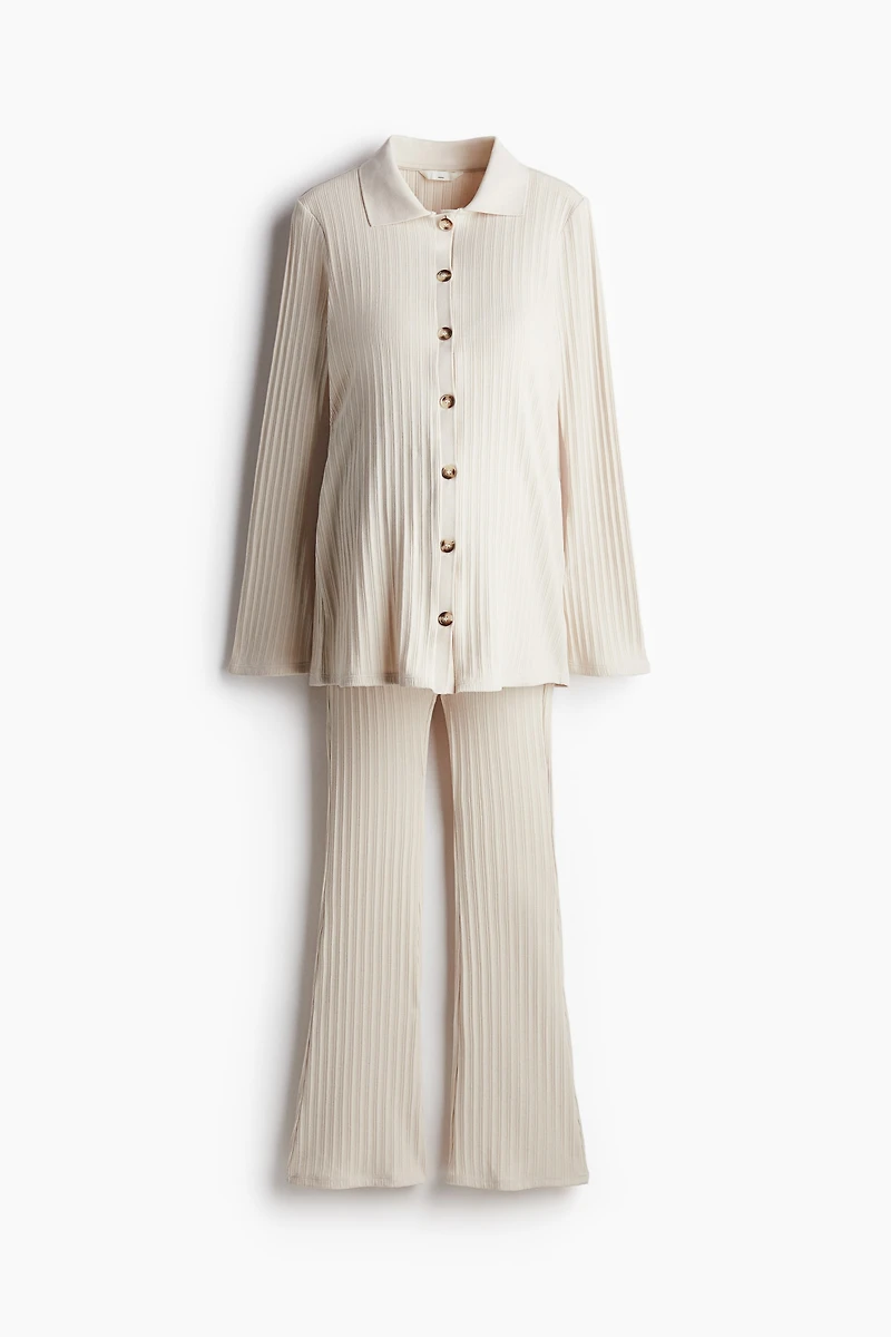 Ensemble MAMA côtelé 2 pièces