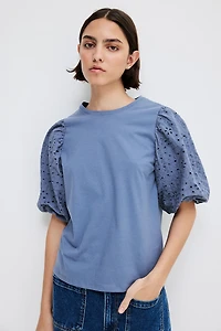 Balloon-Sleeved Top