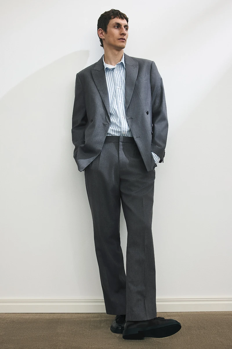 Relaxed-Fit Double-Breasted Jacket