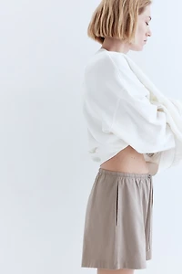 Cotton Shorts with Drawstring