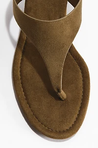 Kitten-Heeled Sandals