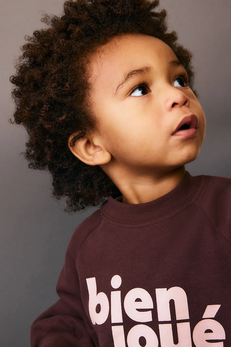 Embroidery-Detail Cotton Sweatshirt