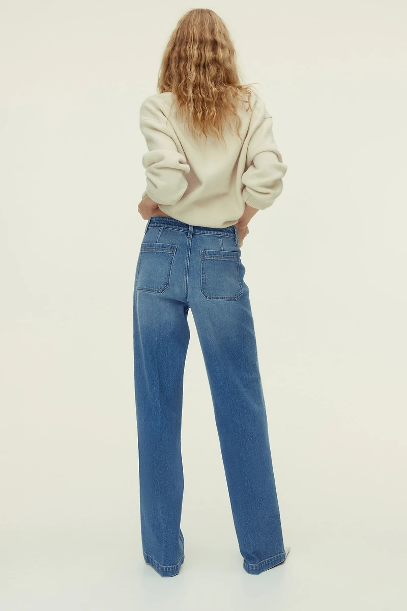 Wide High Jeans