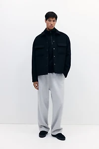 Wool-blend overshirt