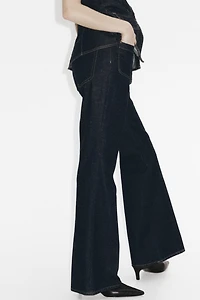 Jean taille haute semi-évasé